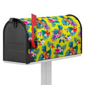 Lime Hawaiian Pineapple Pattern Print Mailbox Cover