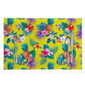 Lime Hawaiian Pineapple Pattern Print Placemat