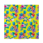 Lime Hawaiian Pineapple Pattern Print Silk Bandana