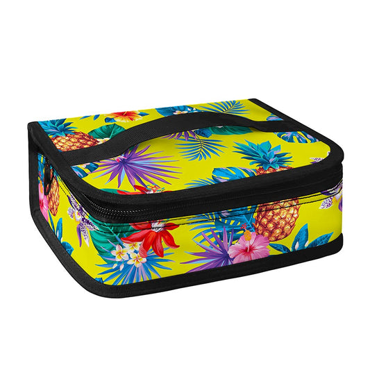 Lime Hawaiian Pineapple Pattern Print Small Lunch Bag