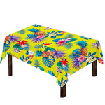 Lime Hawaiian Pineapple Pattern Print Tablecloth