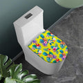 Lime Hawaiian Pineapple Pattern Print Toilet Lid Cover