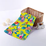 Lime Hawaiian Pineapple Pattern Print Towel