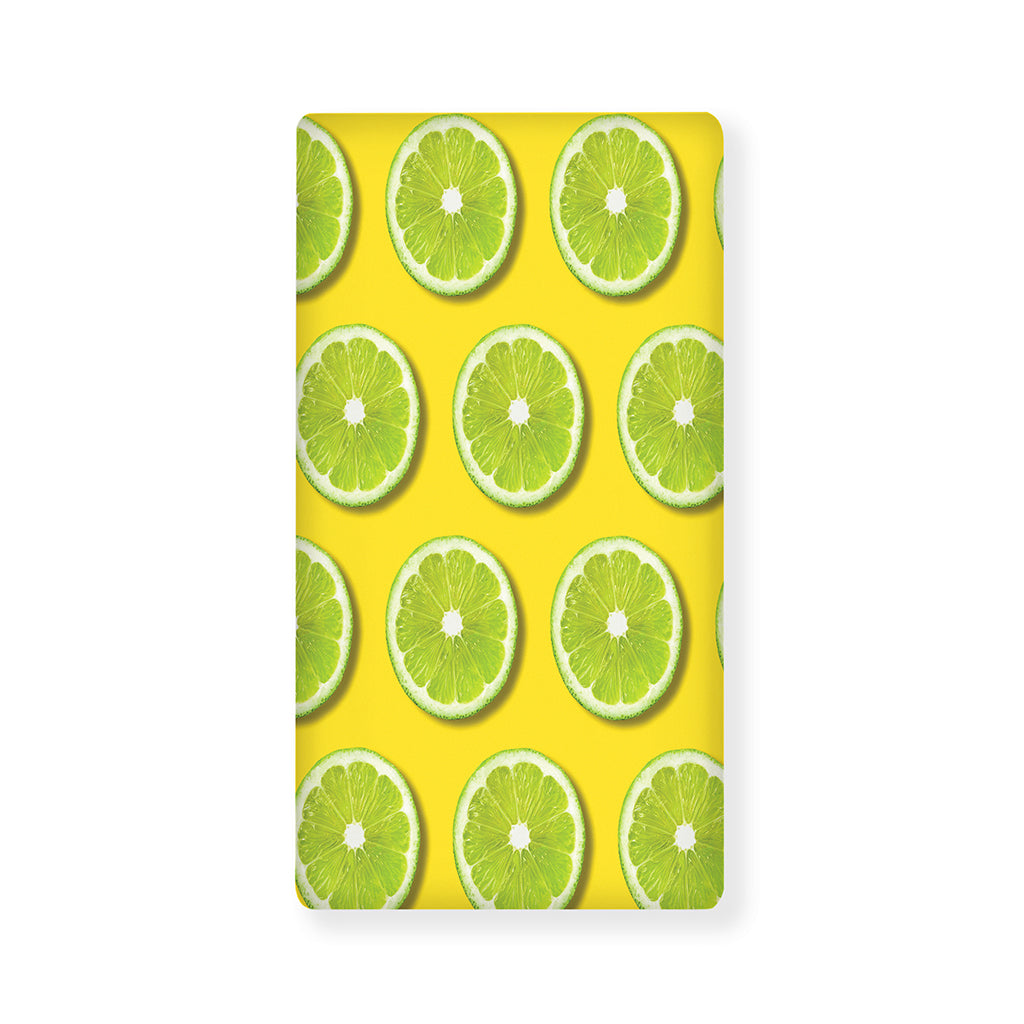 Lime Slices Pattern Print Baby Crib Sheet