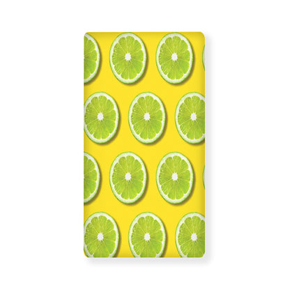 Lime Slices Pattern Print Baby Crib Sheet