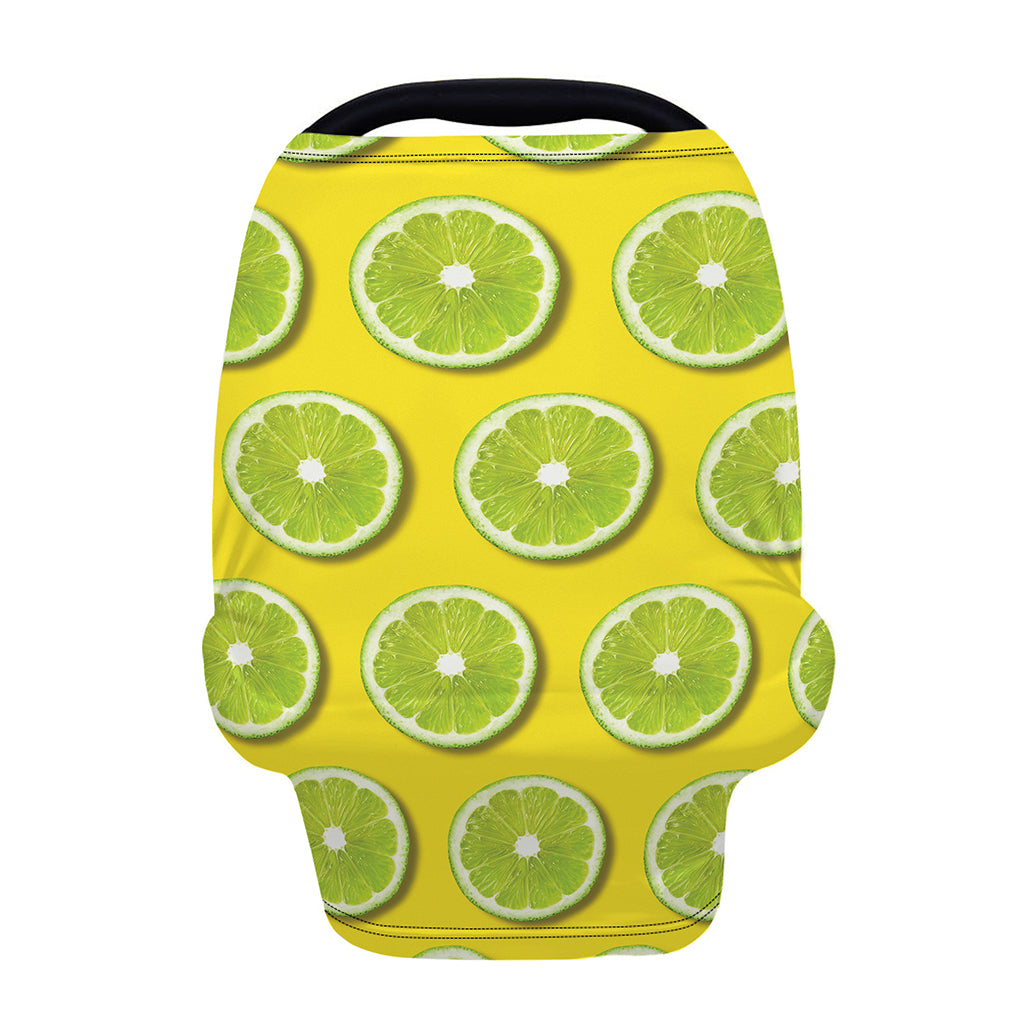 Lime Slices Pattern Print Baby Seat Cover