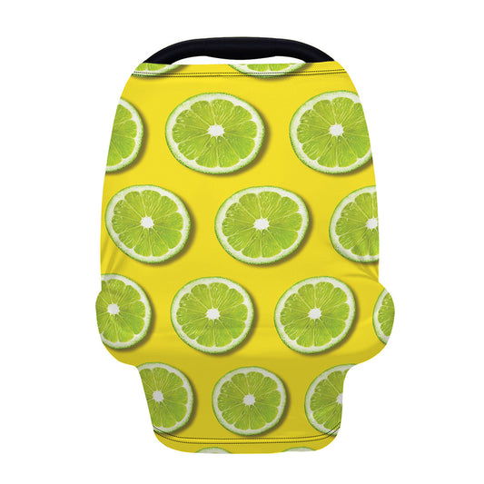 Lime Slices Pattern Print Baby Seat Cover