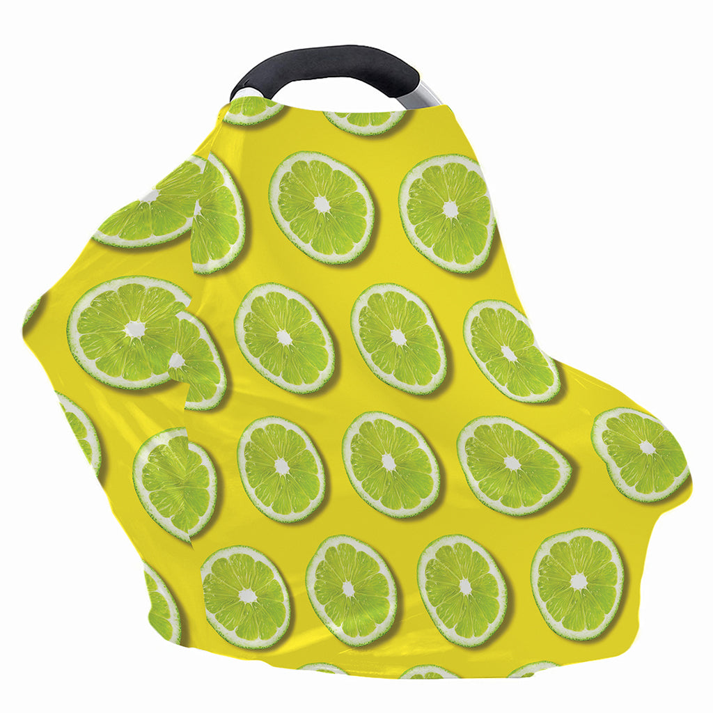 Lime Slices Pattern Print Baby Seat Cover