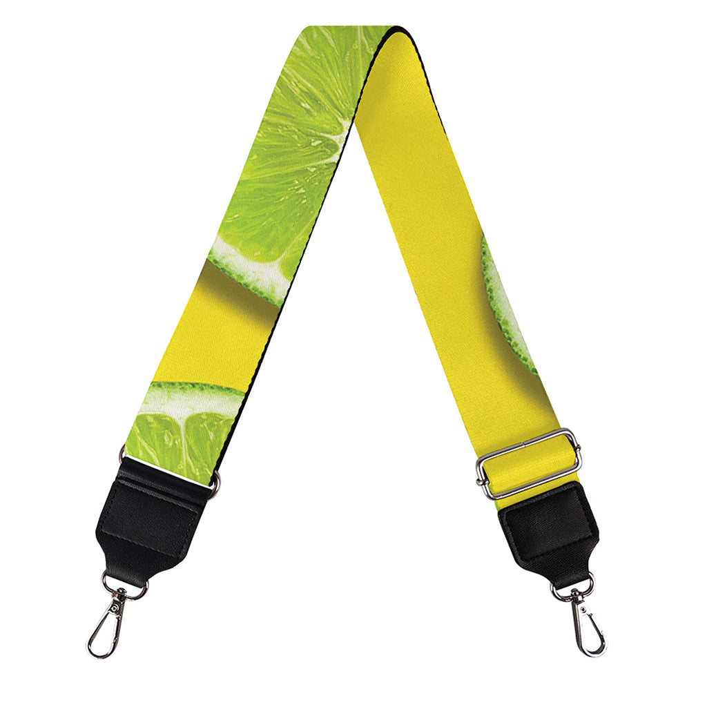 Lime Slices Pattern Print Bag Strap