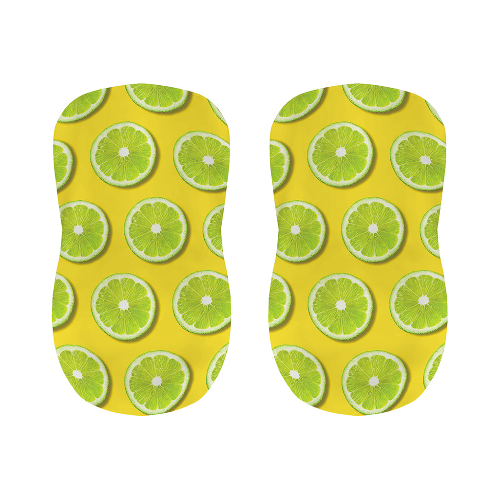 Lime Slices Pattern Print Bar Stool Covers