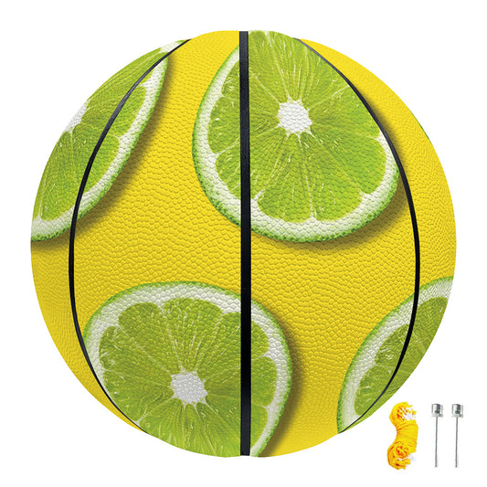 Lime Slices Pattern Print Basketball