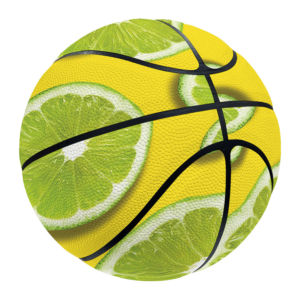 Lime Slices Pattern Print Basketball