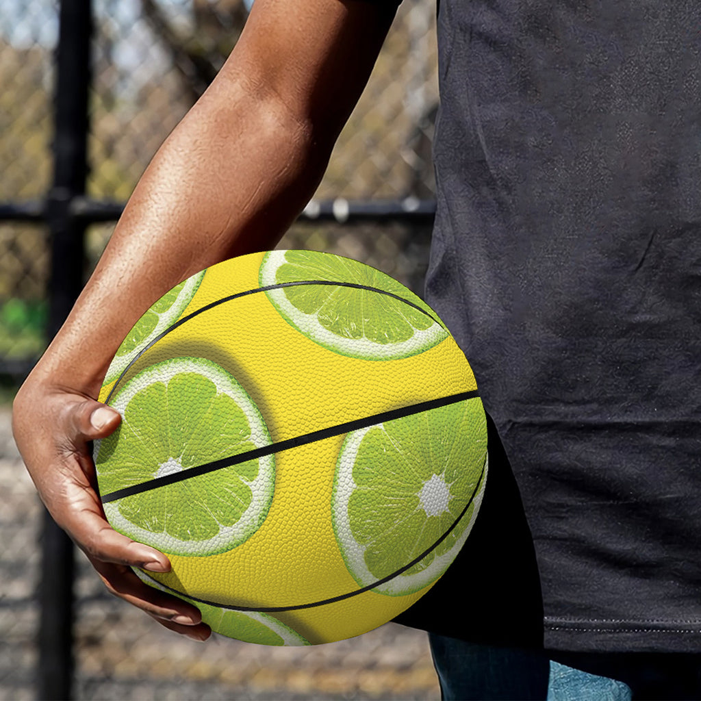 Lime Slices Pattern Print Basketball