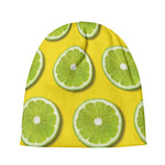 Lime Slices Pattern Print Beanie