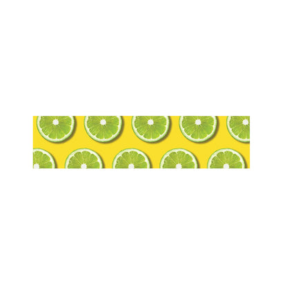 Lime Slices Pattern Print Bed Runner