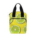 Lime Slices Pattern Print Bible Tote Bag