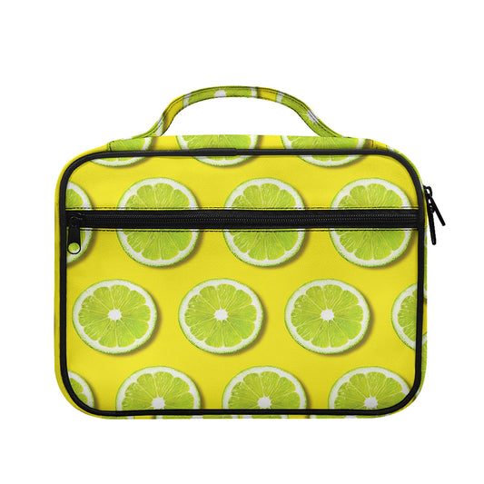 Lime Slices Pattern Print Briefcase Bible Bag