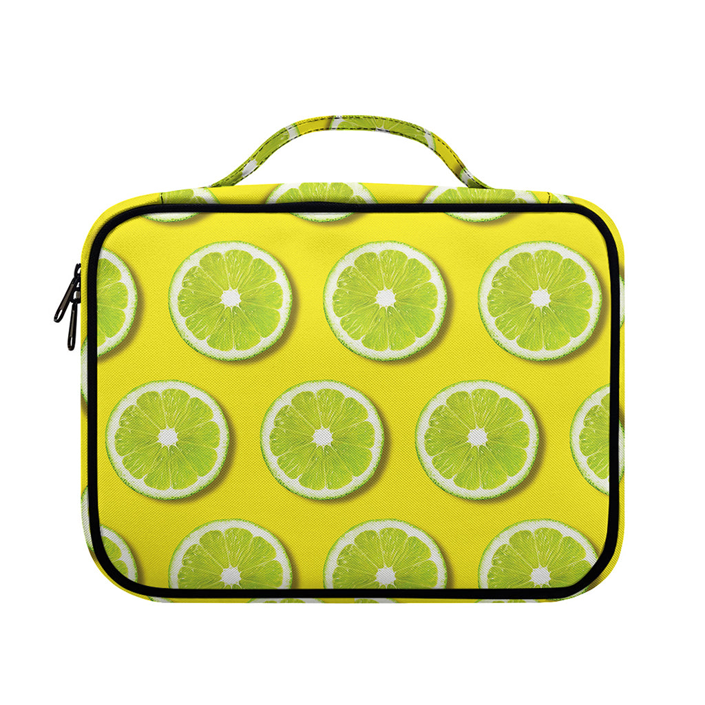 Lime Slices Pattern Print Briefcase Bible Bag
