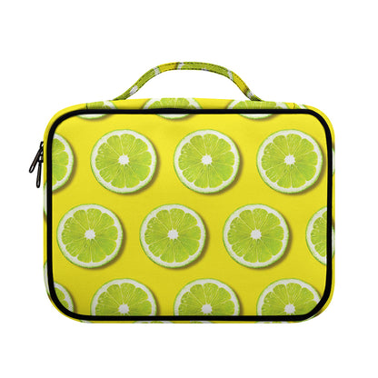 Lime Slices Pattern Print Briefcase Bible Bag
