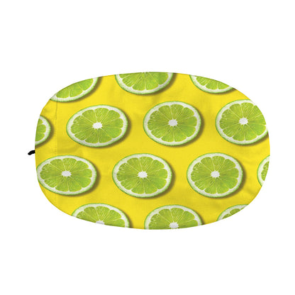 Lime Slices Pattern Print Car Side Mirror Covers