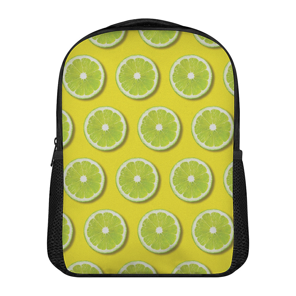 Lime Slices Pattern Print Casual Backpack