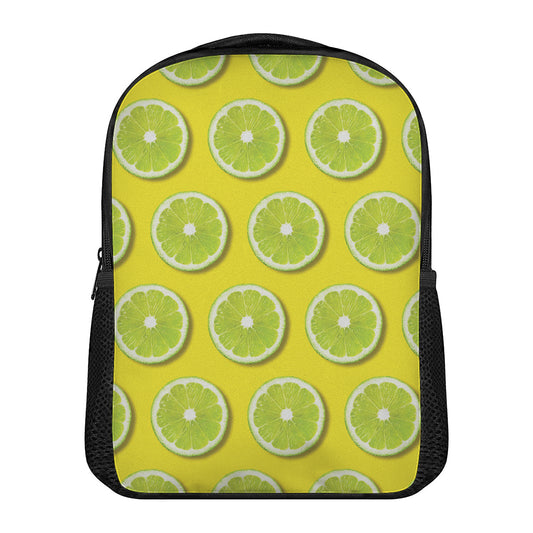Lime Slices Pattern Print Casual Backpack