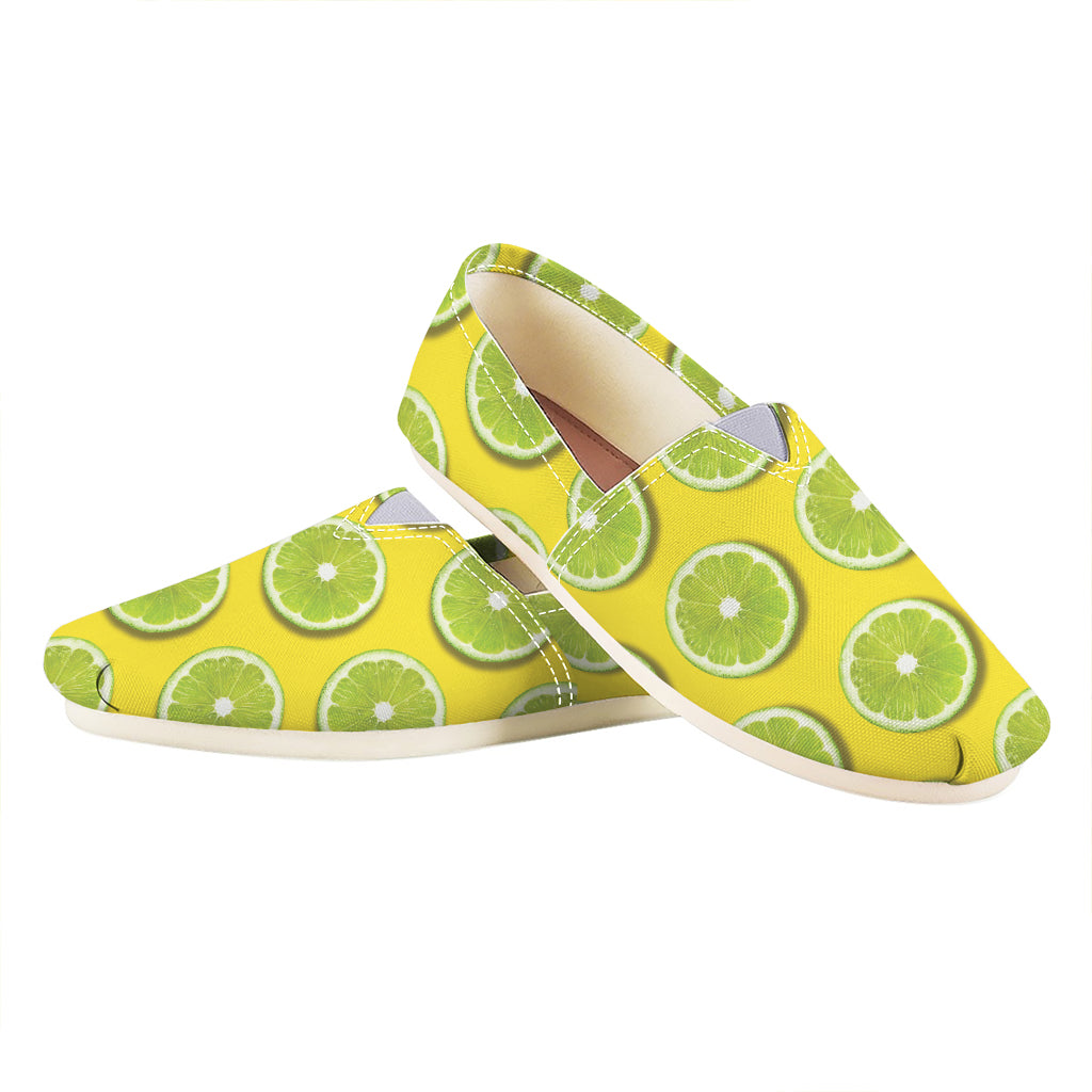 Lime Slices Pattern Print Casual Shoes