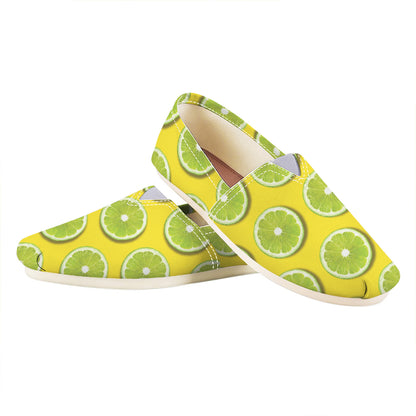 Lime Slices Pattern Print Casual Shoes
