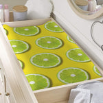 Lime Slices Pattern Print Changing Pad Cover