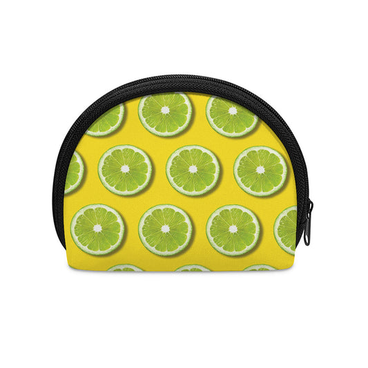 Lime Slices Pattern Print Coin Purse
