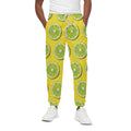 Lime Slices Pattern Print Cotton Sweatpants