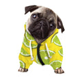 Lime Slices Pattern Print Dog Zip Up Hoodie