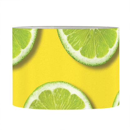 Lime Slices Pattern Print Drum Lamp Shade
