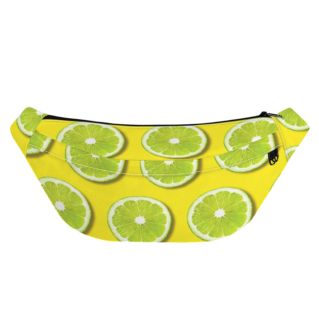 Lime Slices Pattern Print Fanny Pack