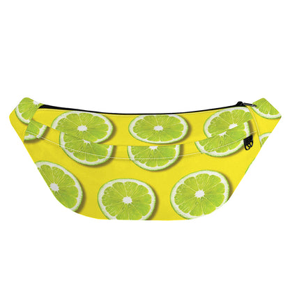 Lime Slices Pattern Print Fanny Pack
