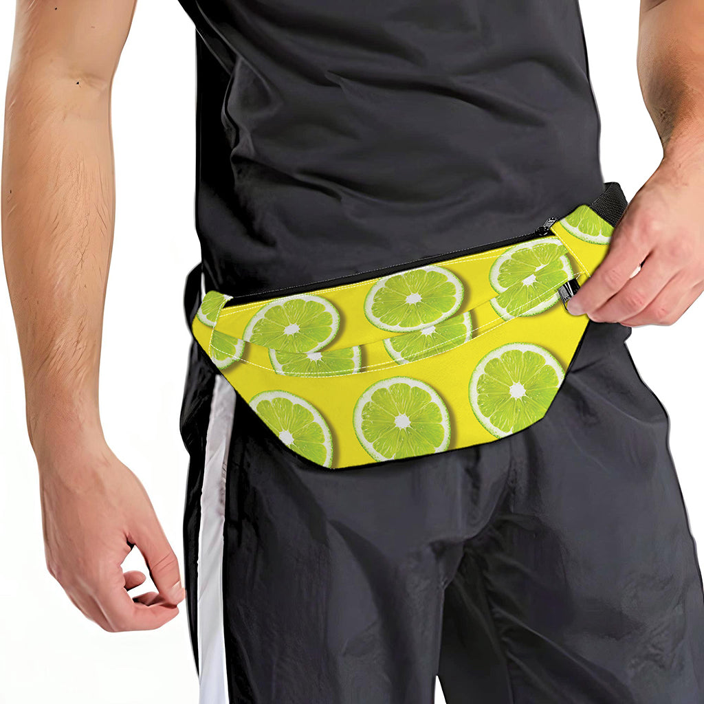 Lime Slices Pattern Print Fanny Pack