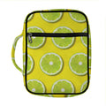 Lime Slices Pattern Print Front Pocket Bible Bag