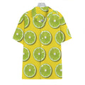 Lime Slices Pattern Print Hawaiian Shirt