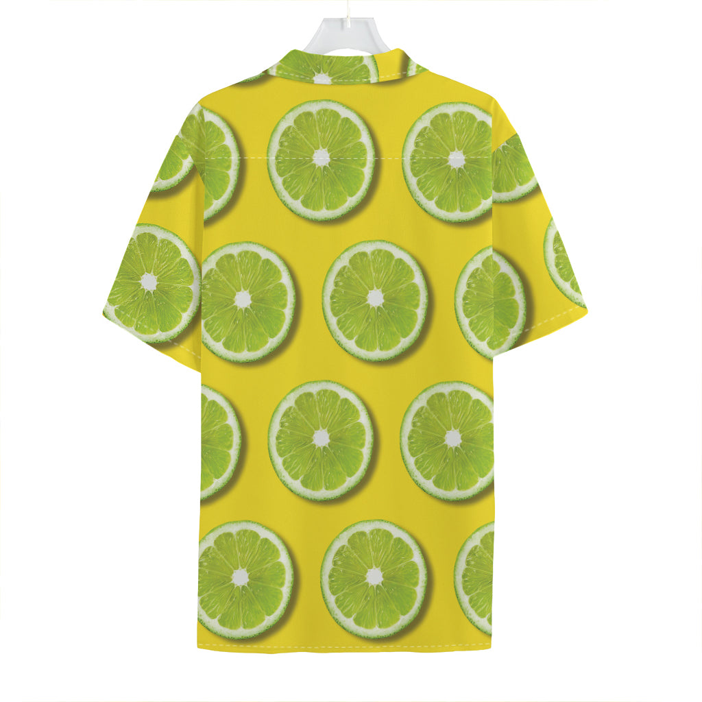 Lime Slices Pattern Print Hawaiian Shirt