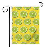 Lime Slices Pattern Print House Flag