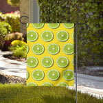 Lime Slices Pattern Print House Flag