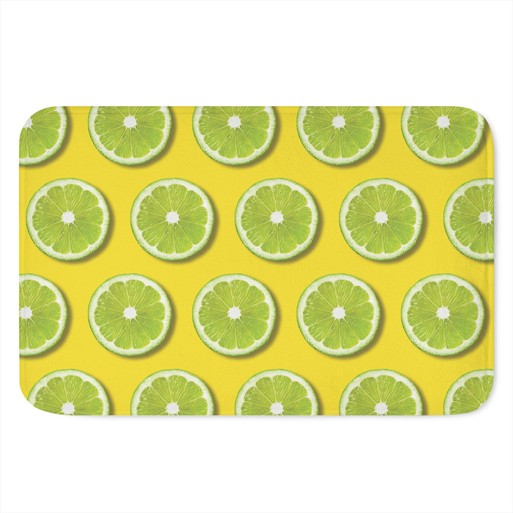 Lime Slices Pattern Print Indoor Door Mat