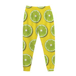 Lime Slices Pattern Print Jogger Pants