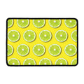 Lime Slices Pattern Print Kitchen Mat
