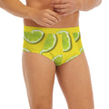 Lime Slices Pattern Print Men's Briefs