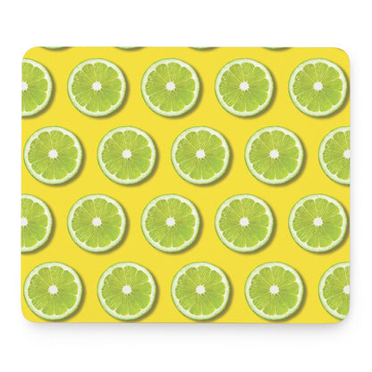 Lime Slices Pattern Print Mouse Pad