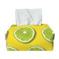 Lime Slices Pattern Print Rectangle Tissue Box Cover
