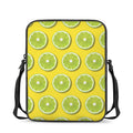 Lime Slices Pattern Print Rectangular Crossbody Bag