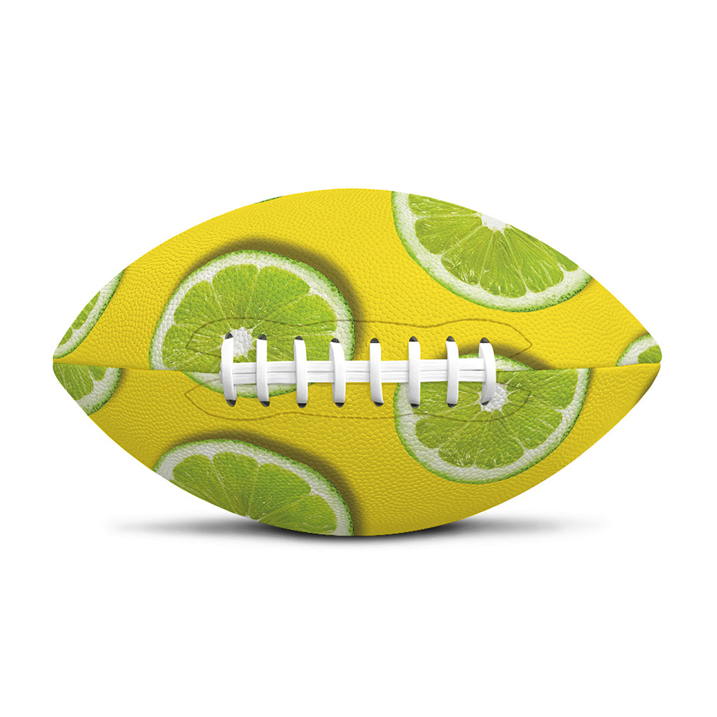 Lime Slices Pattern Print Rugby Ball