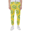 Lime Slices Pattern Print Joggers